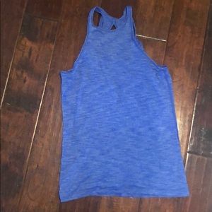 High neck lululemon tank with cut out in the back